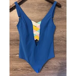 Valimare Women's Blue St Martin One-Piece Swimsuit Size Medium